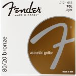 Fender 70L 12-52 akusztikus gitárhúr