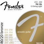 Fender 70-12L 10-50 akusztikus gitárhúr 12-húros