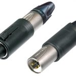 Neutrik NC3FM-C combo XLR egyenes