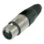 Neutrik NC5FX egyenes lengő 5pólusú aljzat