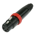 Neutrik NC3FX-S B XLR mama egyenes kapcsolós
