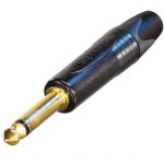 Neutrik NP2X-B mono 6.3mm Jack dugó egyenes fekete
