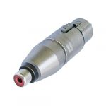 Neutrik NA2FPMF átalakító 3 pólusú XLR aljzat-RCA aljzat