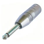 Neutrik NA2MP átalakító 3 pólusú XLR dugó-monó 6.3mm dugó
