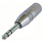 Neutrik NA3MP átalakító 3pólusú XLR dugó - 6.3 sztereo jack dugó