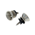 HB Guitar Parts Strap Knob Set Chrome