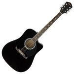 Fender FA-125CE Dreadnought elektroakusztikus gitár fekete