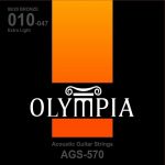 Olympia AGS570 Extra Light 80/20 Bronze 10-47 akusztikus gitárhúr