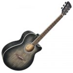 Soundsation SaguaroHW-CE BK mini Jumbo Cutaway elektroakusztikus gitár fekete