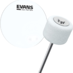 Evans EQ Patch Polyester Single White EQPC1E