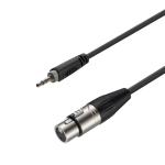 Roxtone Samurai RACC420L 09 XLR(m)-3.5Jack3 kábel 0.9m