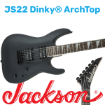 Jackson JS22 Dinky® ArchTop DKA Satin Black elektromos gitár