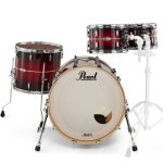 Pearl Masters Maple Complete MCT924XEP/C836 Red Burst Stripe BD22",10"TT,12"TT,16"FT