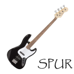 Soundsation SPUR-BK JazzBass-style 4húros elektromos basszusgitár