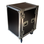 Robust R16U R sorozató 16U magas rack 500 mm mély 9.5mm rétegelt lemez kerekekkel