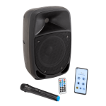 Soundsation GO-SOUND  8AIR akkumulátoros hangfal MP3/BT lejátszó 1db URH kézimikrofon