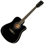 Harley Benton D120CE-BK dreadnought elektroakusztikus gitár fekete