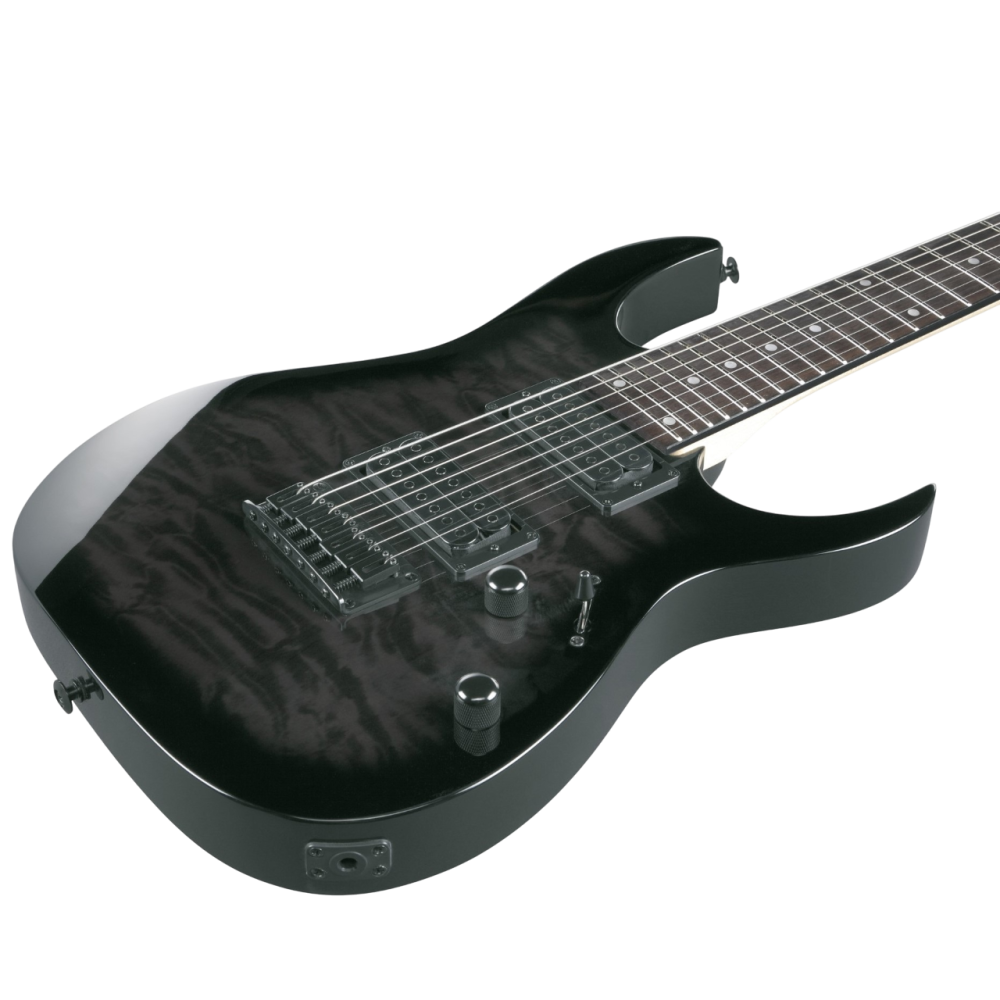 Ibanez GRG7221QA-TKS Transparent Black Burst 7húros elektromos gitár áttetsző fekete - Image 6