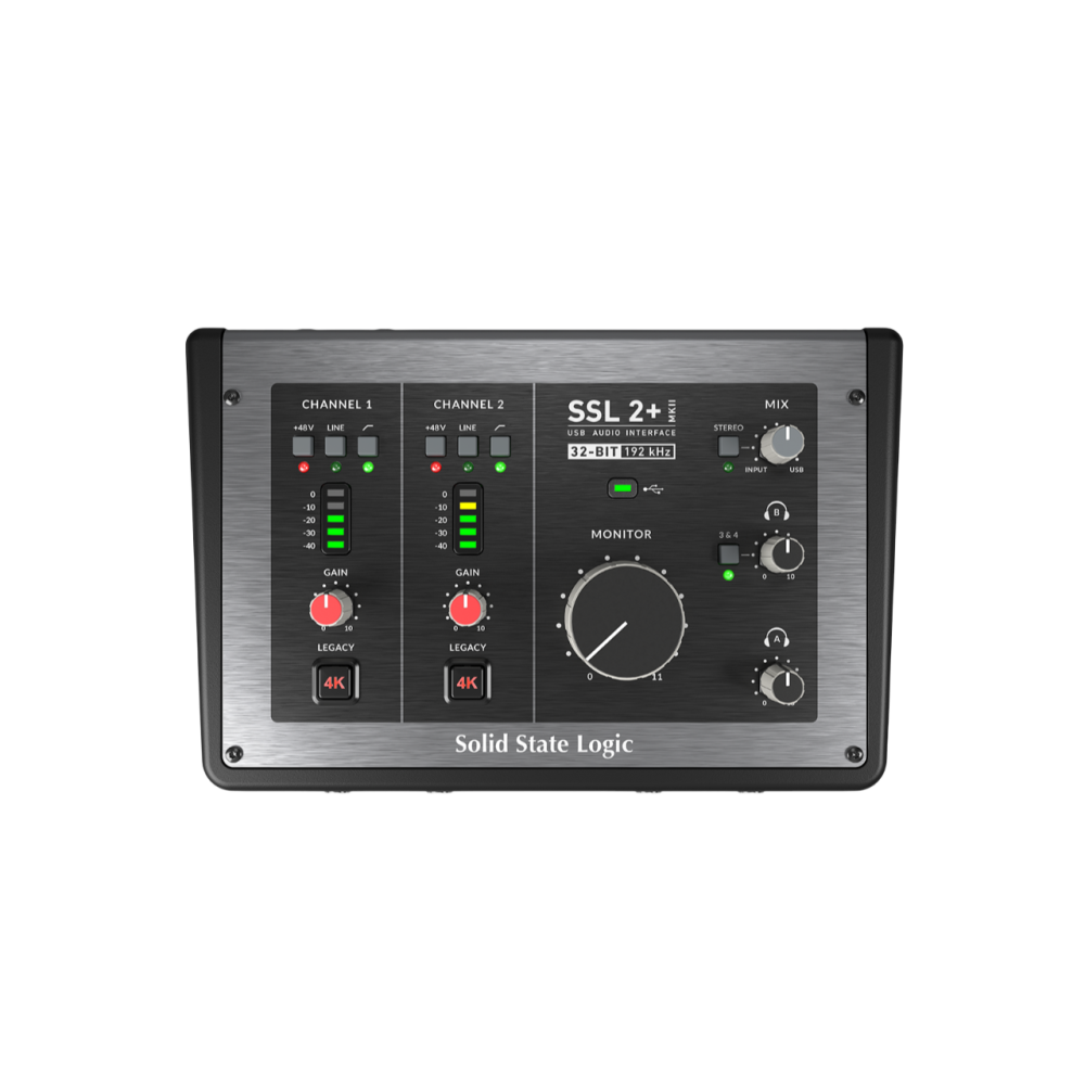 SSL 2+ MKII USB-C interfész hangkártya 2be/4ki 32bit/192kHz, +48V, MIDI - Image 7